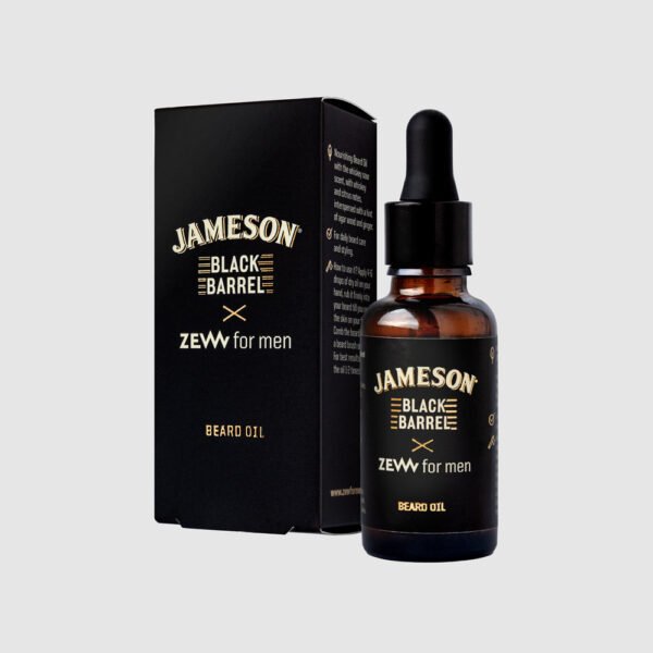 Zew For Men  Beard oil JAMESON Black Barrel x  – Maitinantis aliejus