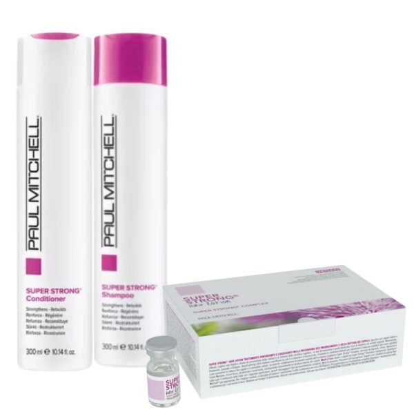 Super Strong rinkinys ( šampūnas, kondicionierius + ampulės)