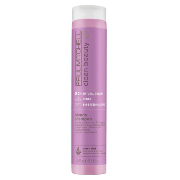 PAUL MITCHELL Clean Beauty Color Protect Blonde šampūnas šviesių plaukų priežiūrai 250 ml