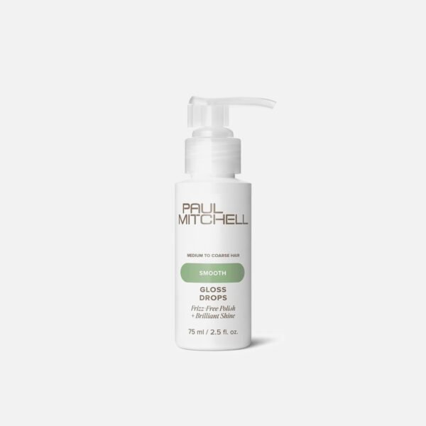 PAUL MITCHELL Smooth Gloss Drops antistatinis blizgesio serumas