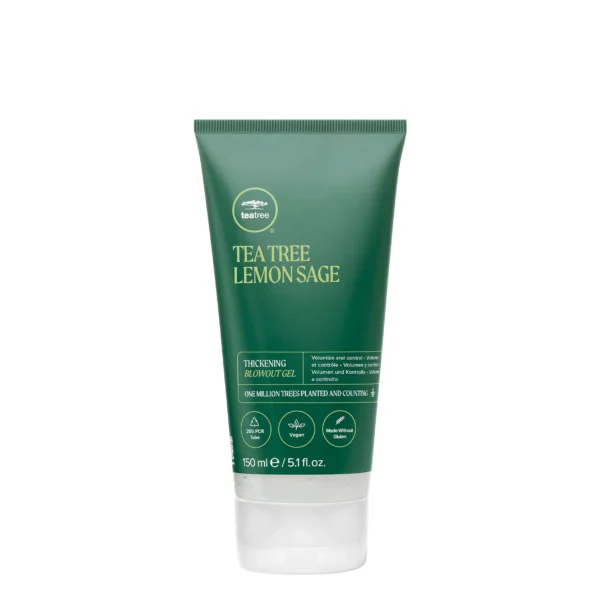 Tea Tree Lemon Sage Thickening Blowout Gel plaukų formavimo želė plaukų apimčiai didinti