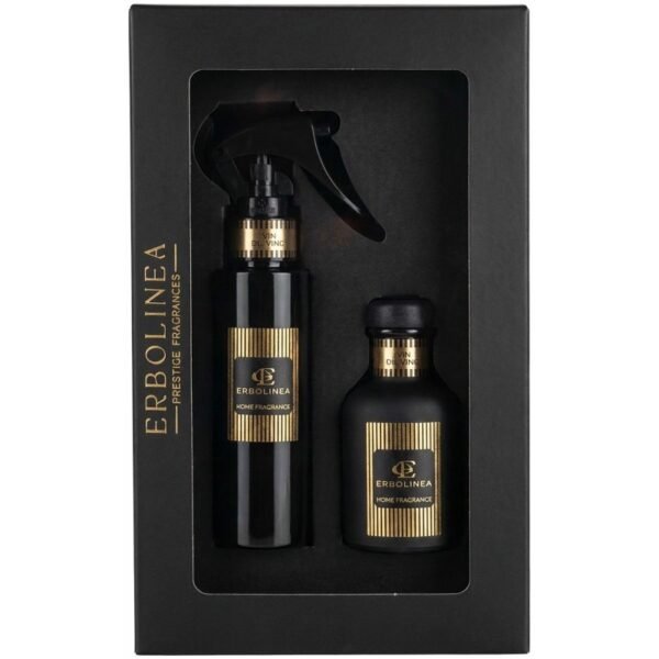 Kvapų namams rinkinys Erbolinea Prestige Vin Di Vino ERBGIFTPACK2, sudaro: purškiamas kvapas namams ir kvapas lazdelėmis, 100 ml ir 50 ml