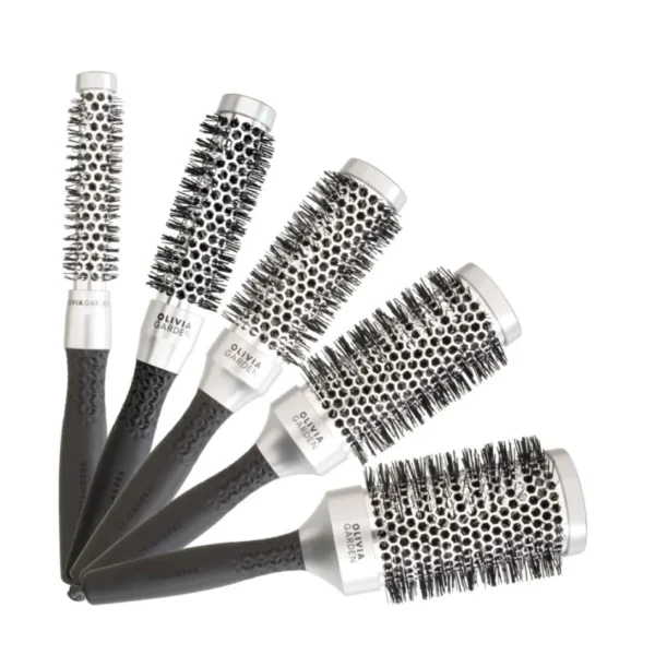 OLIVIA GARDEN BLOWOUT CLASSIC SILVER plaukų šepečiai